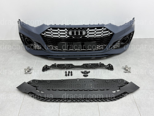 Бампер передній у стилі RS5 для Audi A5 2020+ артикул 9424