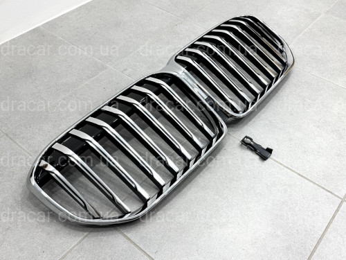 Решітка радіатора ніздрі BMW 7 Series G11 / G12 2020-2023 хром артикул 3125