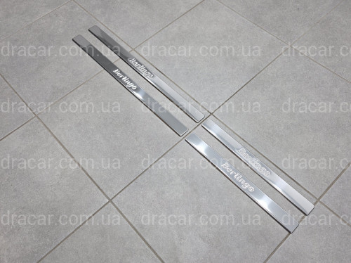 Накладки на пороги Citroen Berlingo 2008-2018 4 шт. артикул 5136