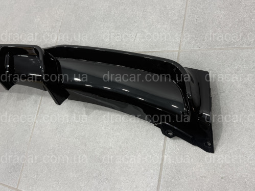 Дифузор накладка заднього бампера M-Performance BMW 3 series F30 2012-2018 під одну вихлопну трубу ГЛЯНЦЕВИЙ 0---- артикул 8176