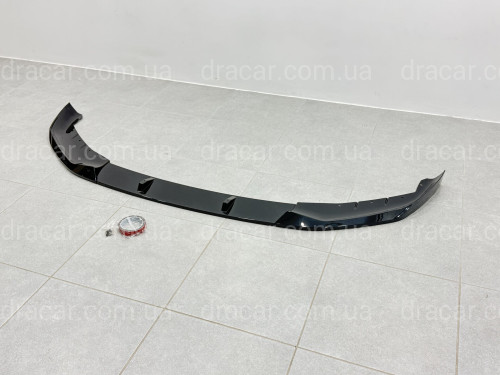 Юбка переднього бампера M Performance BMW 5 series G30 G31 2017-2020, чорний глянець артикул 2858