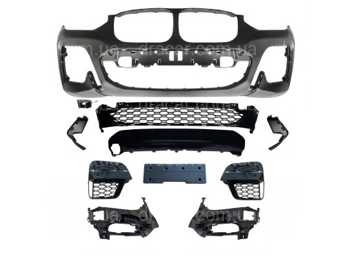 Передній бампер M paket BMW X3 G01 / X4 G02 2018-2021 артикул 9256