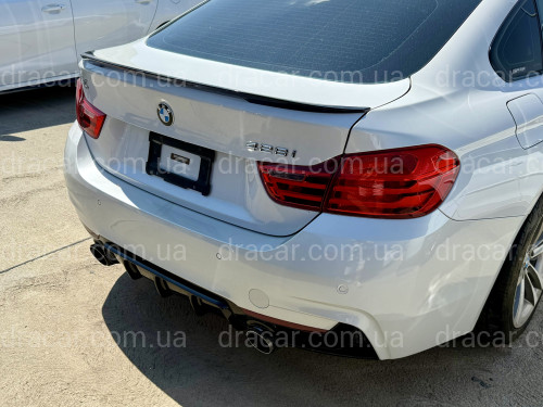 Спойлер ліп M Performance BMW 4 series F36 2013-2020 ABS пластик, чорний глянець артикул 8385