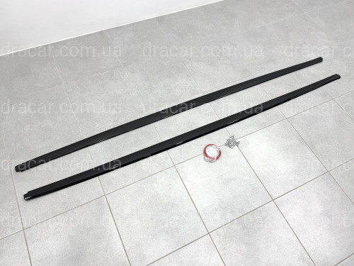 Леза під пороги M - Perfomance BMW 5 series F10 F11 2010-2016 2шт. чорний глянець артикул 8136