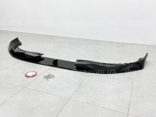 Накладка переднього бампера M-Performance стиль AC Schnitzer для BMW 5 series G30 G31 2016-2020 ABS пластик, чорний глянець артикул 9532