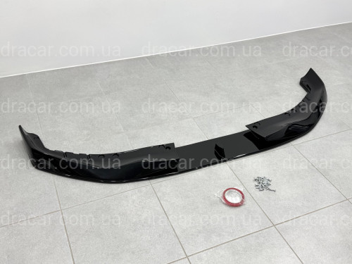 Накладка переднього бампера M-Performance стиль AC Schnitzer для BMW 5 series G30 G31 2016-2020 ABS пластик, чорний глянець артикул 9532