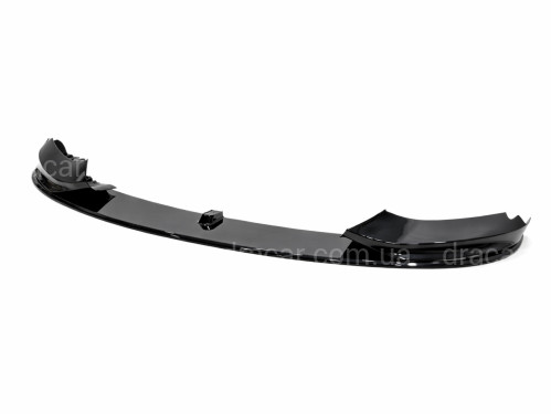 Спідниця переднього бампера M Paket для BMW 4 series F32 F33 F36 2013-2020 ABS пластик, чорний глянець артикул 4509