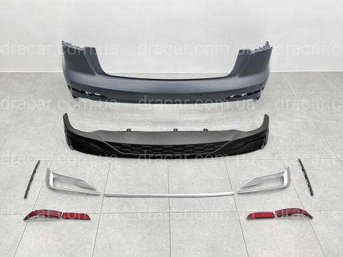 Бампер задній у зборі S-Line CHROME 2022+ для Audi A6 C8 2018+ артикул 9410