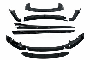 Комплект обвісу Paradigma BMW X5 F15 2013-2018 (передня юбка, леза під пороги, задній дифузор, спойлер), колір чорний глянець