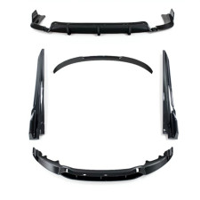 Комплект обвісу Paradigma BMW X6 F16 2013-2018 (передня юбка, леза під пороги, задній дифузор, спойлер), колір чорний глянець
