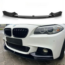 Накладка переднього бампера обвіс  M performance BMW 5 series F10 F11 2010-2016 абс пластик, чорний глянець