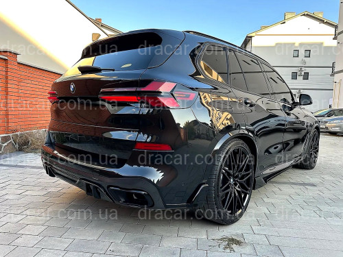 Дифузор заднього бампера M Performance BMW X5 G05 2018+ ABS пластик, колір чорний глянець артикул 9679