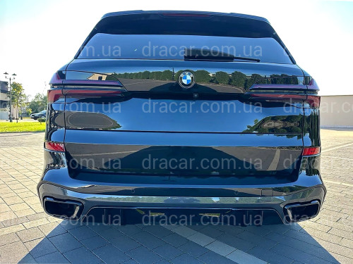 Дифузор заднього бампера M Performance BMW X5 G05 2018+ ABS пластик, колір чорний глянець артикул 9679