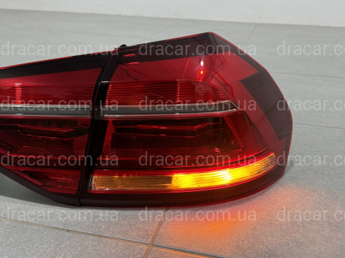 Задні LED ліхтарі Volkswagen Passat B8 USA 2015-2019 (ЖОВТИЙ ПОВОРОТНИК) артикул 9764
