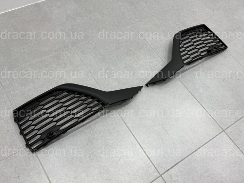 Решітки бампера S-Line BLACK для Audi Q7 2020-2024 2шт, ліва 4M0 890 681 B / права 4M0 890 682 B артикул 6511