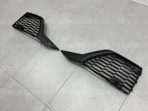 Решітки бампера S-Line BLACK для Audi Q7 2020-2024 2шт, ліва 4M0 890 681 B / права 4M0 890 682 B артикул 6511