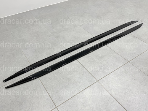 Леза під пороги M-Performance BMW 4 series G22 2020- 2шт. чорний глянець артикул 9558