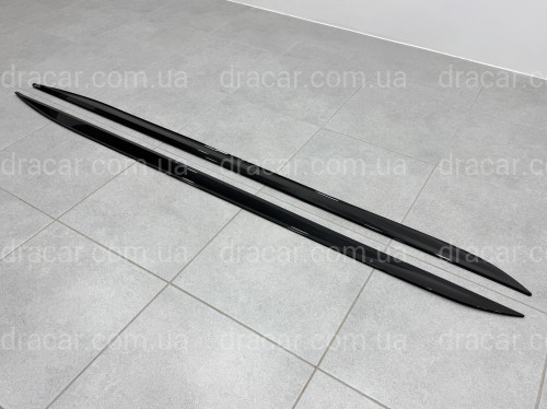 Леза під пороги M-Performance BMW 4 series G22 2020- 2шт. чорний глянець артикул 9558