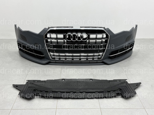 Бампер передній у зборі S-Line Audi A6 C7 2015-2017 артикул 9477
