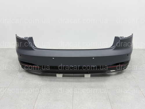 Бампер задній у зборі S-Line 2019+ BLACK для Audi A4 B9 2019-2023 артикул 9371
