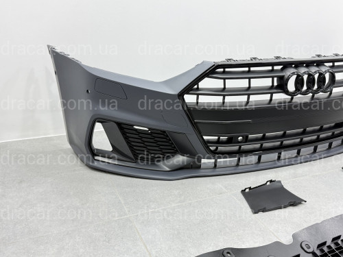 Бампер передній у зборі S-Line для Audi A7 C8 2020+ артикул 9442