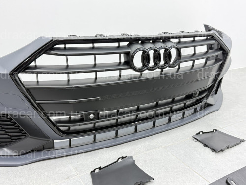 Бампер передній у зборі S-Line для Audi A7 C8 2020+ артикул 9442