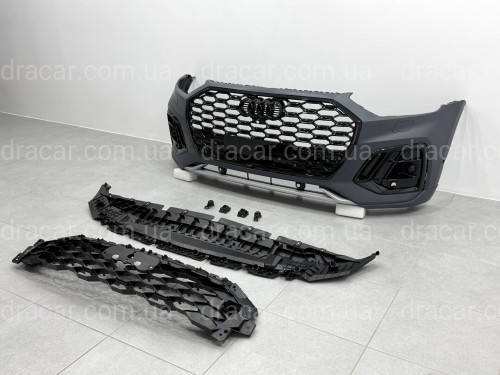 Бампер передній у зборі S-Line BLACK для Audi Q5 Sportback 2021-2024 артикул 8534