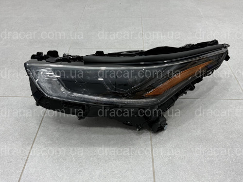 Ліва фара з лінзою BLACK XSE Toyota Highlander 2020- XSE / LE XLE LIMITED артикул 9762