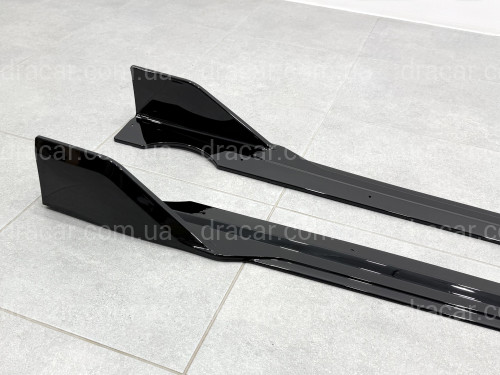Леза під пороги Paradigma BMW X5 G05 F95 2018- 2шт. ABS пластик, колір чорний глянець артикул 9794
