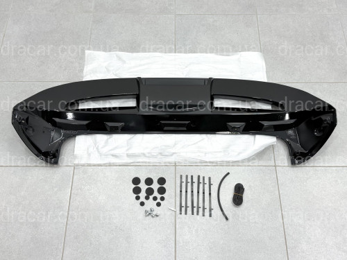 Спойлер козирок ST-Line Ford Fiesta хетчбек 2011-2017 ABS пластик, колір чорний глянець артикул 3371