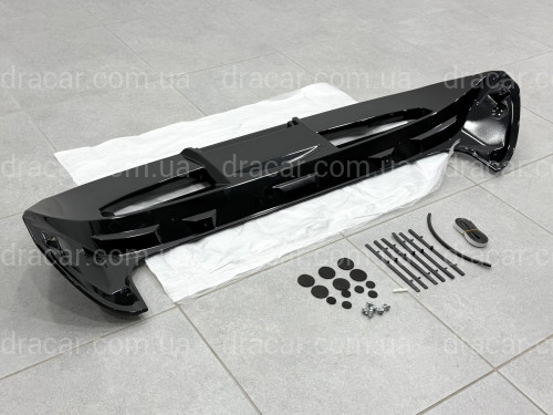 Спойлер козирок ST-Line Ford Fiesta хетчбек 2011-2017 ABS пластик, колір чорний глянець артикул 3371