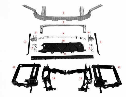 Панель передня у зборі для BMW X5 G05 артикул 9869
