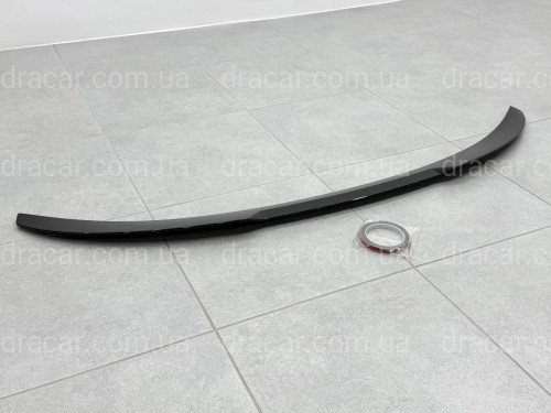 Спойлер ліп Paradigma для BMW X6 F16 2014-2018 ABS пластик, чорний глянець артикул 9634
