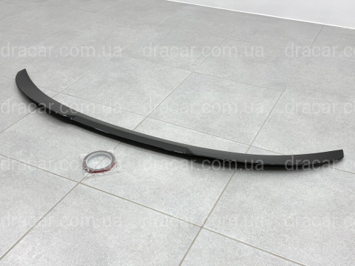 Спойлер ліп Paradigma для BMW X6 F16 2014-2018 ABS пластик, чорний глянець артикул 9634