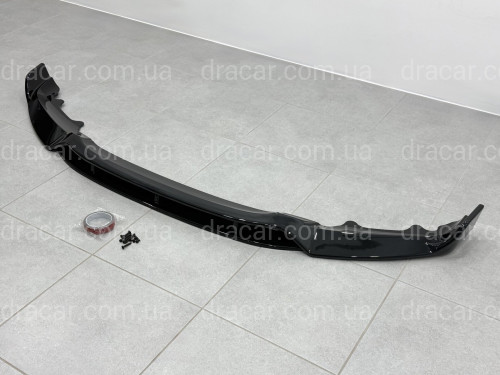 Юбка переднього бампера Paradigma BMW X6 F16 2013-2018, чорний глянець артикул 9632