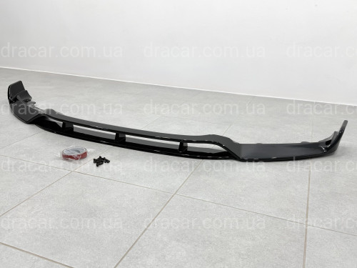 Юбка переднього бампера Paradigma BMW X6 F16 2013-2018, чорний глянець артикул 9632