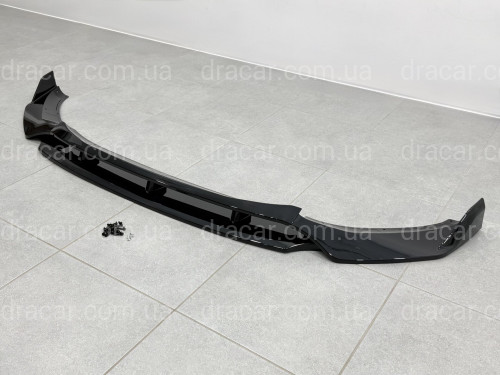 Юбка передного бампера M-Performance для BMW X3 G01 / X4 G02 2018-2021 ABS пластик, чорний глянець артикул 9609