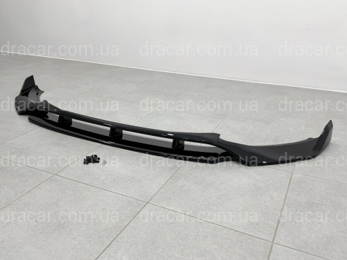 Юбка передного бампера M-Performance для BMW X3 G01 / X4 G02 2018-2021 ABS пластик, чорний глянець артикул 9609