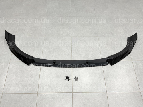 Юбка переднього бампера M-Performance для BMW X1 U11 U12 2022- ABS пластик, чорний глянець артикул 9606