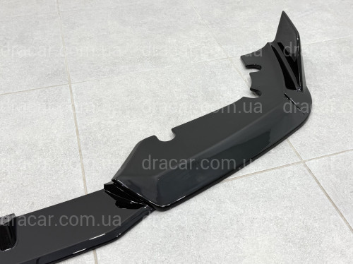 Юбка переднього бампера для BMW X5M G05 F95 2019-2022 ABS пластик, чорний глянець артикул 9709