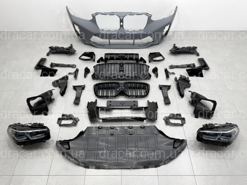 Обвес комплект рестайлинга X3M F97 LCI 2022+ для BMW X3 G01 2018-2021 артикул 8521