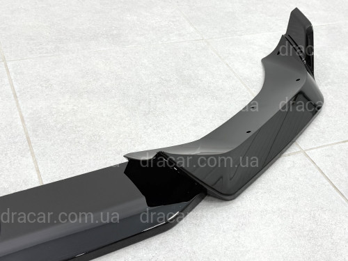 Накладка переднього бампера Paradigm BMW X7 G07 2019-2022, чорний глянець артикул 9704