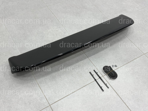 Спойлер козирок Mitsubishi Pajero Sport 2008-2016 ABS пластик, чорний глянець артикул 10156