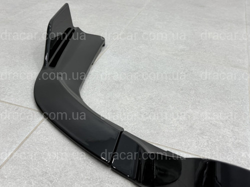 Накладки дифузора заднього бампера Paradigma BMW X6 F16 2013-2018, чорний глянець артикул 9633