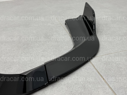 Накладки дифузора заднього бампера Paradigma BMW X6 F16 2013-2018, чорний глянець артикул 9633