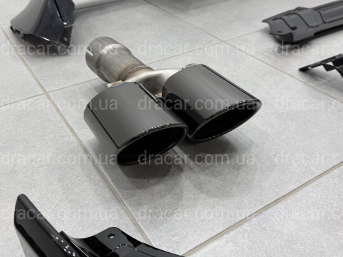 Комплект обвісу M-Performance (юбка, дифузор, леза, спойлер, труби) для BMW X3 G01 2018-2021, колір чорний глянець артикул 9608