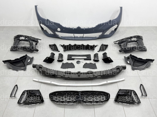 Бампер передній з решіткою M340i Shadowline BMW 3 series G20 2018-2022 артикул 10165