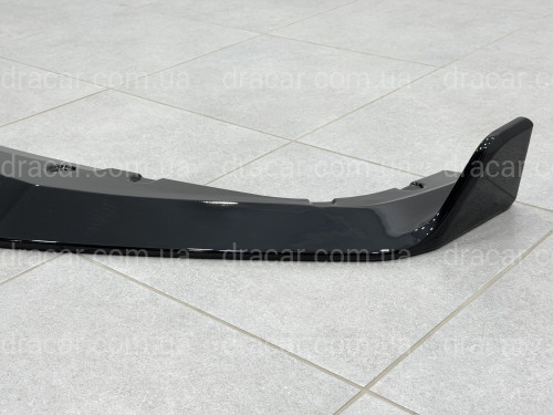 Спідниця накладка переднього бампера BMW X5M G05 F95 2023+ ABS пластик, чорний глянець артикул 10170