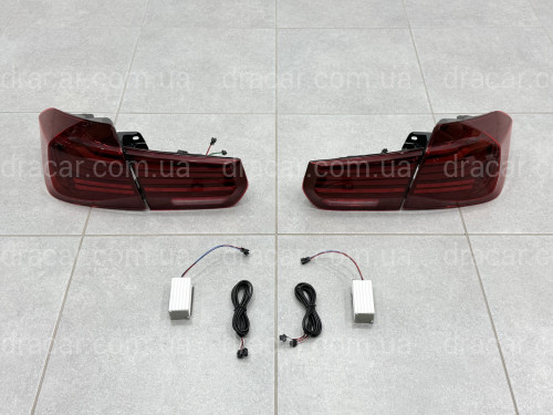 Задні LED ліхтарі стиль CSL для BMW 3 series F30 2012-2018 червоні, комплект 4шт. артикул 10112