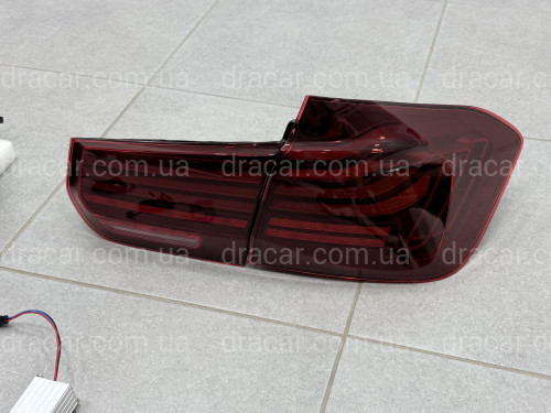 Задні LED ліхтарі стиль CSL для BMW 3 series F30 2012-2018 червоні, комплект 4шт. артикул 10112